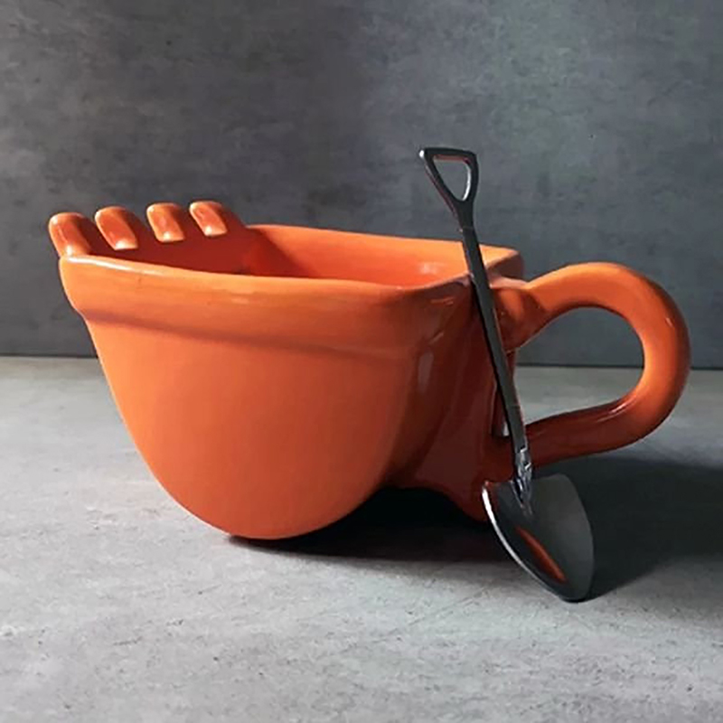 창의적인 3D 굴삭기 버킷 모델 카페 커피 머그잔, 스 - Gardening Tools Sale 리뷰 및 가격